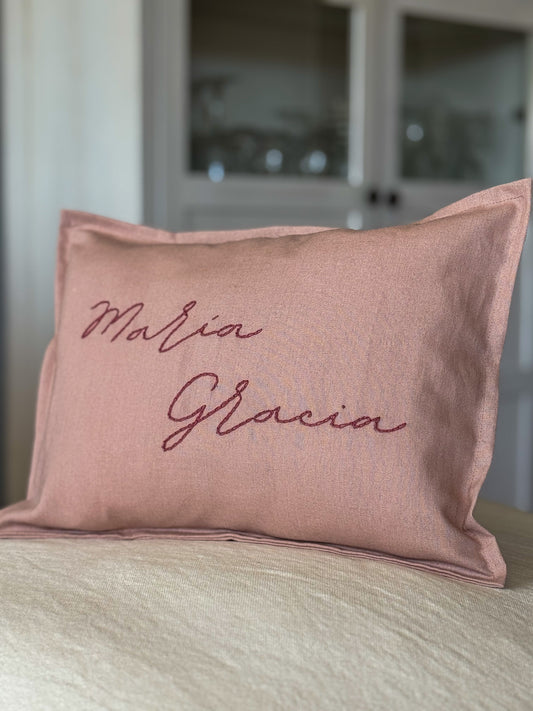 Cojín Cuna Rosa Viejo