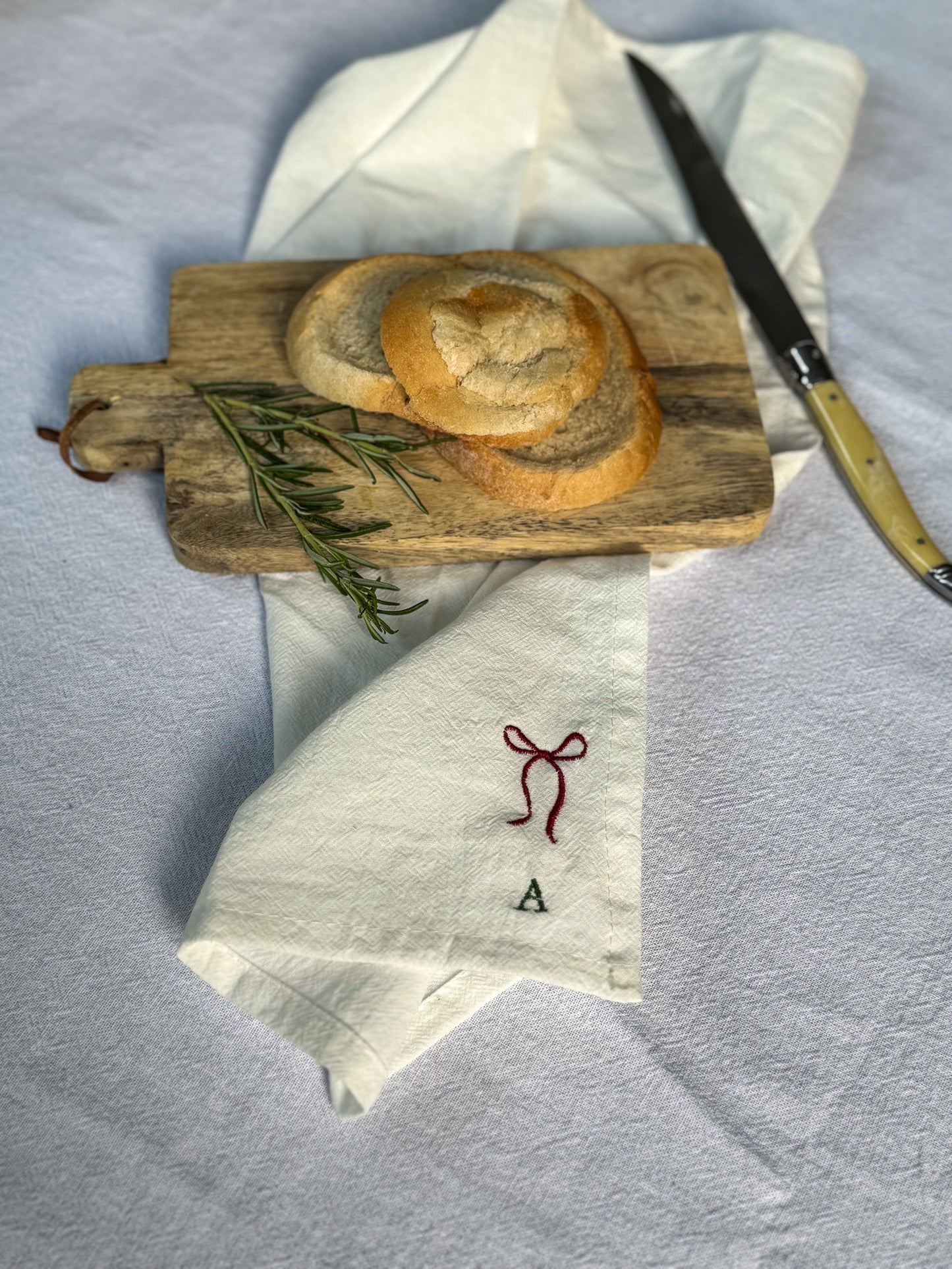 Servilletas Cinta Navideña + Inicial